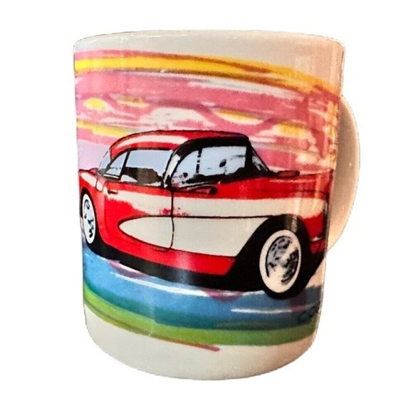 Shanty Mug 1950s Chevy Belair Collectible C Cole abstract coffee mug - Picture 6 of 9